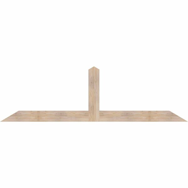 Ekena Millwork Portland Smooth Timber Gable Bracket, Douglas Fir, 96"W x 28"H x 3 1/2"D x 5 1/2"F, 7/12 Pitch GBW096X28X0406POR00SDF - main